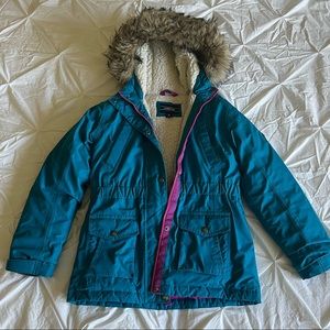 LAND’S END grow a long winter jacket